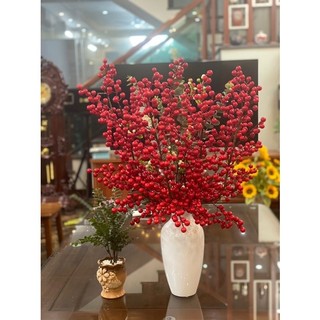 Cành đào đông 12 nhánh ❤️hoa cắm bình ngày tết , trang trí nhà cửa , hoa lụa