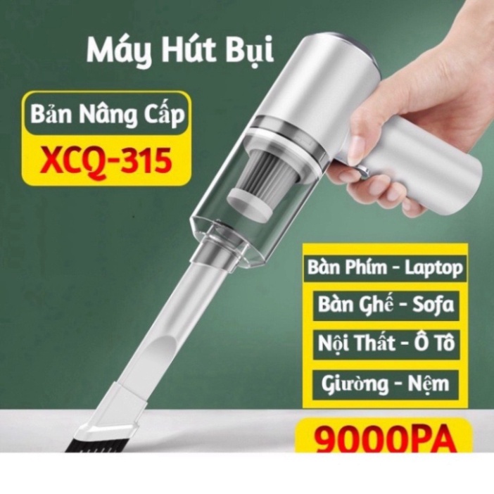 Máy hút bụi cầm tay mini không dây siêu tiện lợi, hút bụi xe ô tô, giường nệm lông chó mèo đa chức năng M1