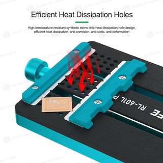 Kẹp giữ main dùng cố định bo mạch để tháo gỡ, vệ sinh keo và hàn chip CPU, IC RELIFE RL-601L PLUS