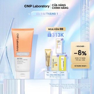 Sữa rửa mặt sạch bụi mịn CNP Laboratory Anti-Dust Clay Foam Cleanser 150ml