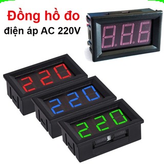 Đồng hồ đo, hiển thị điện áp ac 220v 2 dây