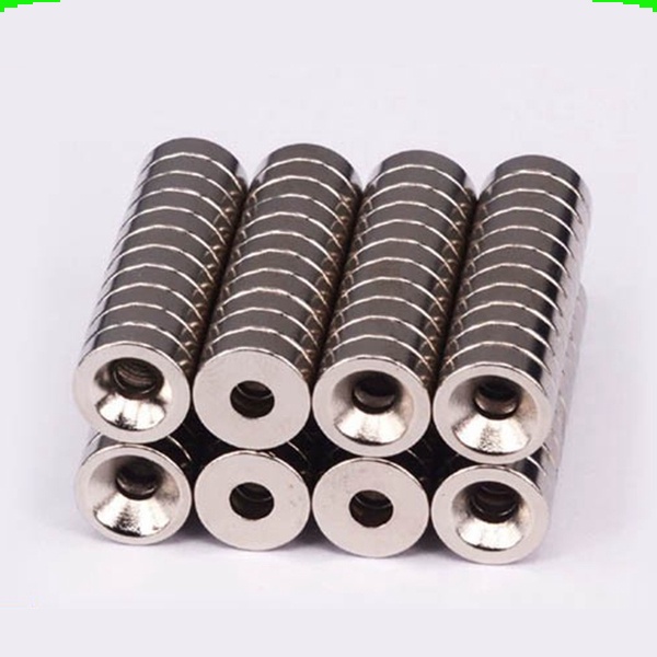 Nam châm đất hiếm tròn có lỗ đường kính 8-15mm