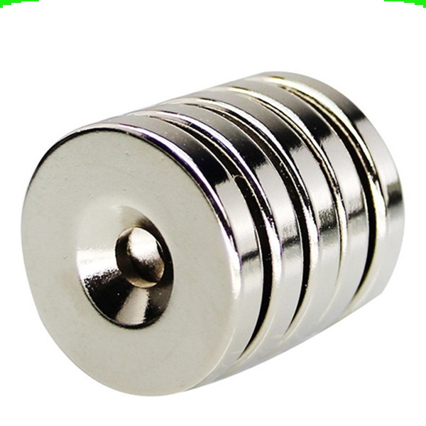 Nam châm đất hiếm tròn có lỗ đường kính 8-15mm