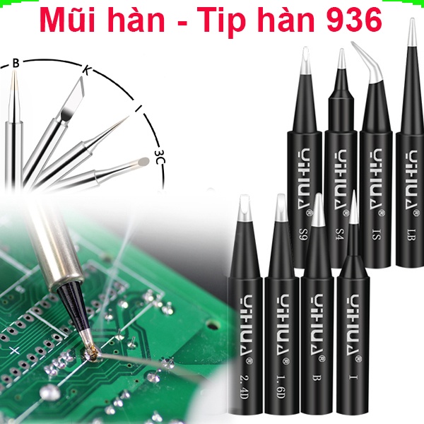 Mũi hàn Yihua / Hakko 936 (Type B / 900M-T-K)