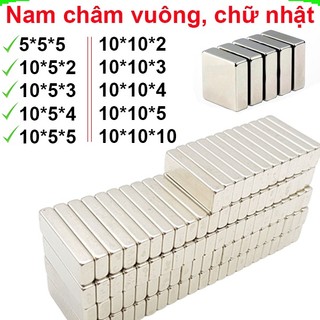 (1 Viên) Nam châm vuông , Nam châm hình chữ nhật 5 -10mm