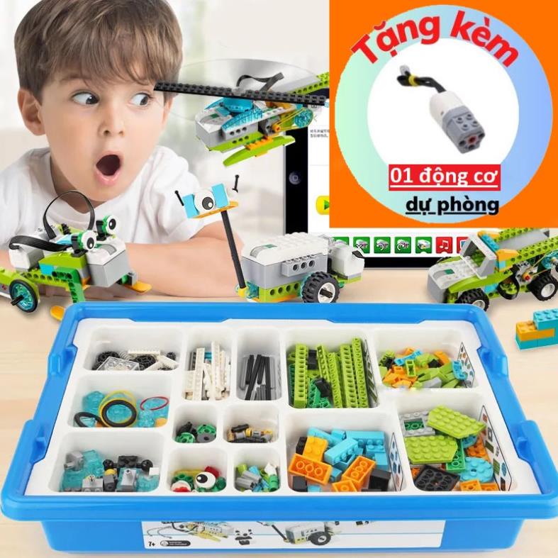 Lêgo Wedo 2.0 Bộ Chuẩn 280 Pcs 01 Não 01 Motor 2 Cảm Biến Lêgo Education Milo 45300