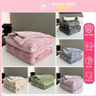 Chăn lông hồ ly sun city bedding home - chăn lông mềm mịn không rụng lông kích thước 2mx2m3