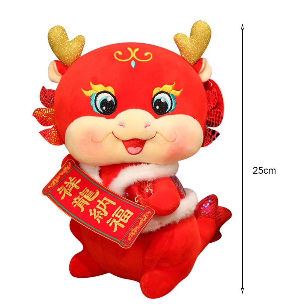 Giá Đỡ Điện Thoại Hình Hoạt Hình Đáng Yêu| Thú Nhồi Bông Hình Rồng Năm Mới 2024 Phong Cách Trung Hoa