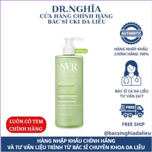[NHẬP KHẨU CHÍNH HÃNG] Sữa Rửa Mặt SVR Cho Da Dầu Mụn - SVR Sebiaclear Gel Moussant 400ml - Bác Sĩ N