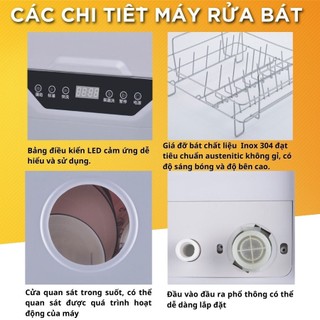 Máy rửa chén bát gia đình cao cấp