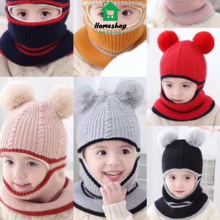 T888 mũ len ninja giữ ấm cho bé pvn11241