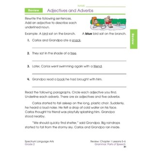 [ Combo Grade 3 ] Spectrum: Math, Reading, Writing, Geography, Language Art, Division,...