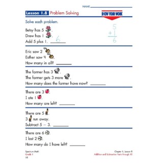 [ 15q Grade 1 ] Spectrum: Math, Reading, Writing, Phonics, Language Art,...