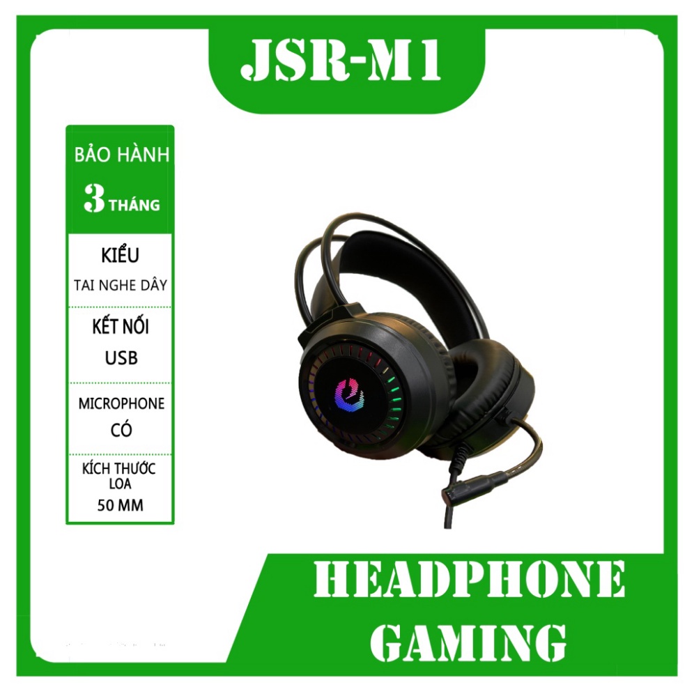 tai nghe chụp Headphone Gaming Jrs-M1 Led 71 (325)