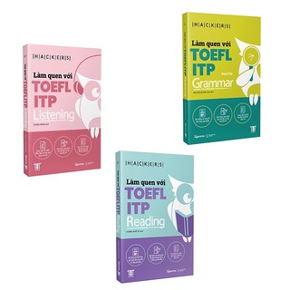 Sách - combo 3 cuốn: làm quen với toefl itp reading + listening + grammar