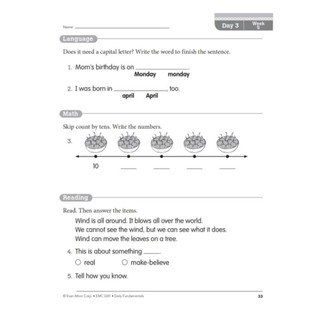 ( Nguyên Tắc cơ bản ) Daily Fundamentals -  Grade 1,2,3,4,5,6