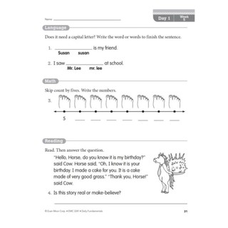( Nguyên Tắc cơ bản ) Daily Fundamentals -  Grade 1,2,3,4,5,6