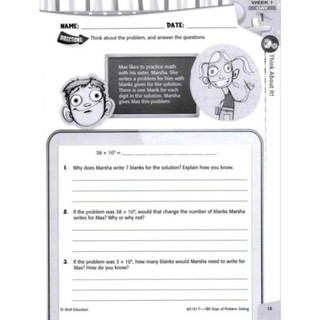 180 Days of Problem Solving (Kỹ năng giải quyết vấn đề) - Từ Grade K đến Grade 6 (khổ A4)