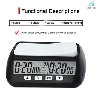 🔥|3-in-1 Multipurpose Portable Professional Chess Clock Digital Chess Timer Game Timer