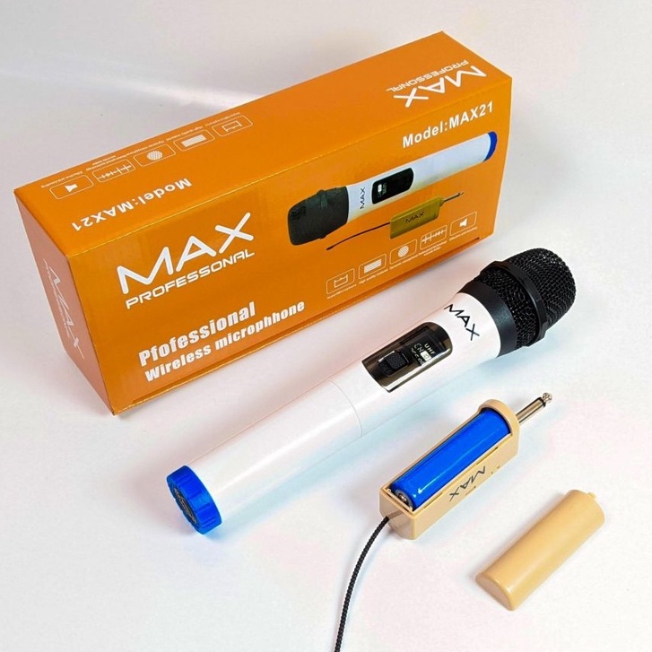 Micro Karaoke Không Dây Max 21 Micro Hát Karaoke Pin Sạc Đa Năng Dùng Cho Loa Kéo, Amly | BigBuy360 - bigbuy360.vn