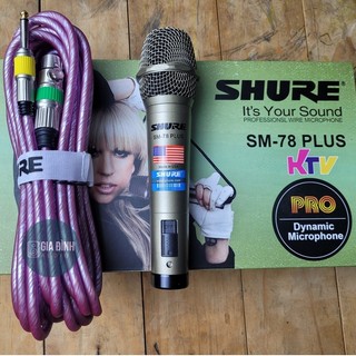 Micro karaoke có dây shure sm-78 plus