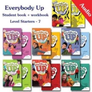Everybody up - level starters,1,2,3,4,5,6 - bản 1st - student book + workbook - in màu