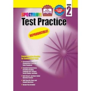 [ Thực Hành Kiểm Tra ] Spectrum - Test Practice - Grade 1,2,3,4,5,6 -  KHổ A4 - đen trắng
