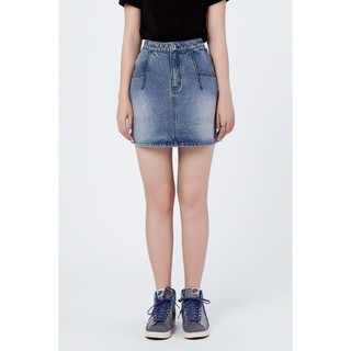 Chân Váy Denim Dáng Chữ A. Square Pocket A-Line Mini Skirt - 121WD1111F1930