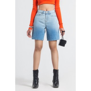 Quần short nữ dáng bermuda màu ombre. ombre bermuda denim short - 121wd2103f3930