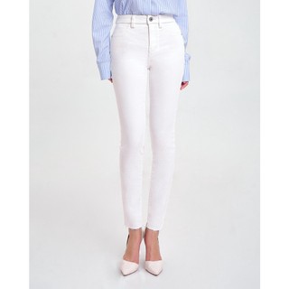 Quần Nữ Dáng Skinny Màu Trắng. Snow White Skinny Pants - 122WN1081B2110