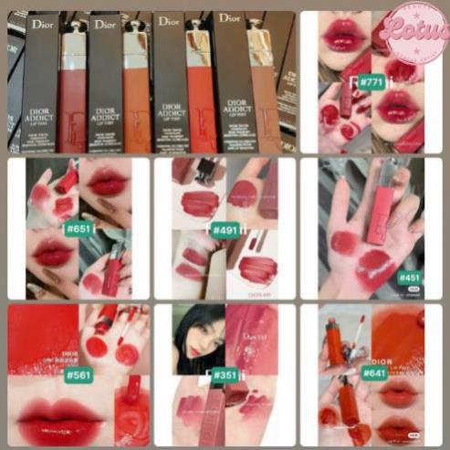 Son kem Dior Addict Lip Tint kem lì fullsize 5ml chính hãng cao cấp SOULS