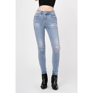 Quần jeans nữ dáng ôm rách gối - 121WD1081F1930