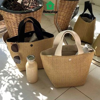 Pvn25327 túi tote cói, túi đựng đồ tiện ích thời trang phong cách vintage,túi cõi đi biển mini vải mềm, túi xách nữ hot
