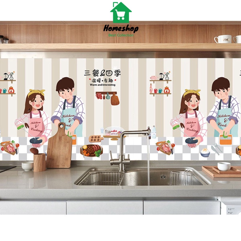 Pvn34325 Giấy Dán Bếp Hàng Cao Cấp Cách Nhiệt Bắt Mắt Cho Phòng Bếp