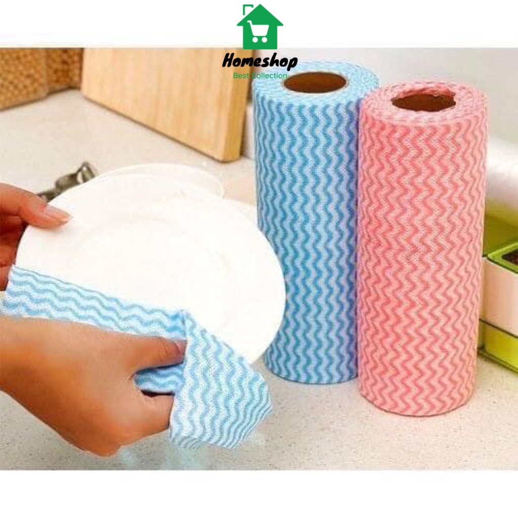 Pvn7018 Cuộn 50 Khăn Lau Đa Năng Chống Thấm Dầu Mỡ Và Các Vết Bẩn Cực Tiện