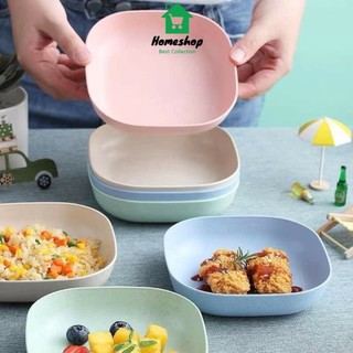Pvn25205 đĩa lúa mạch đựng hoa quả, trái cây, đồ ăn an toàn và tiện lợi