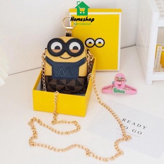 Pvn56781 túi xách đeo chéo minion, hoạ tiết hoạt hình minion dễ thương