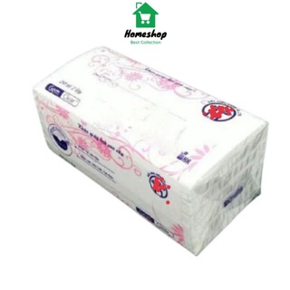 Pvn58906 giấy ăn lụa, giấy rút 3 lớp gói 300 tờ