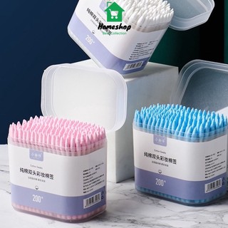 PVN43376 Hộp 200 tăm bông ngoáy tai hai đầu dùng một lần tiện dụng T8