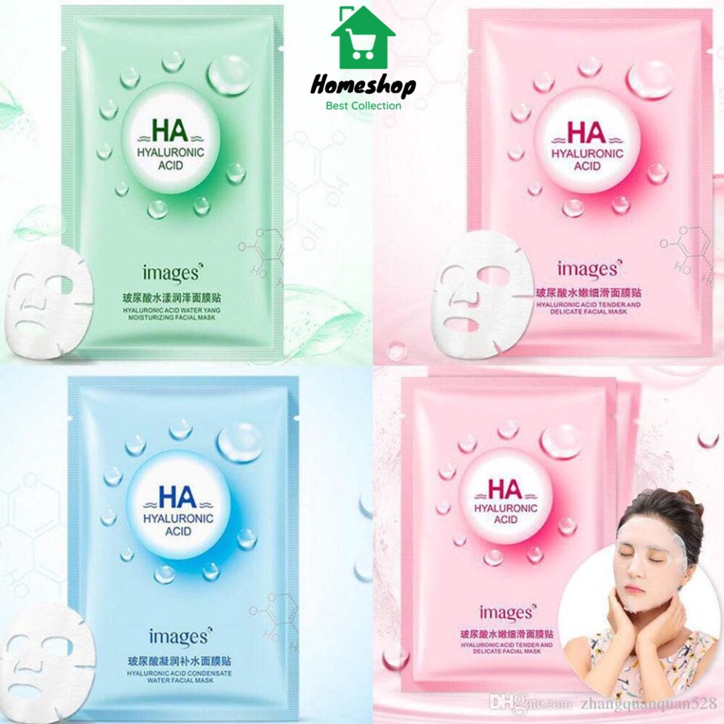 PVN61116 Mặt nạ giấy dưỡng trắng da mụn cấp ẩm thải độc HA Images
