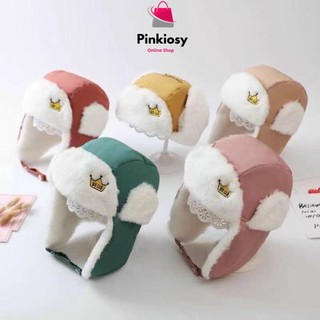 Pvn36833 mũ phi công lót lông có bịt tai siêu ấm cho bé t2