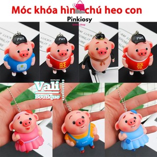 PVN5742 Móc khóa hình chú heo con - ghi chú mẫu cho shop T2