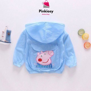 PVN6443 Áo Khoác Chống Nắng Trẻ Em Peppa Pig Từ 2 -9 Tuổi T2