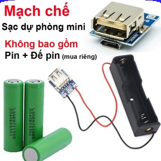 Mạch chế sạc pin dự phòng 5V 600mA mini có led báo trạng thái