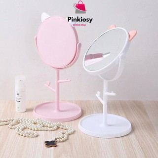PVN5017 Gương tai mèo đế tròn siêu cute, siêu yêu, siêu hot T2