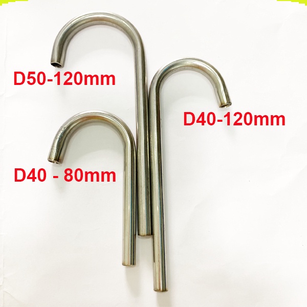Vòi Inox D40 hoặc D50 dài 120mm / 80mm dùng thiết kế máy rót nước