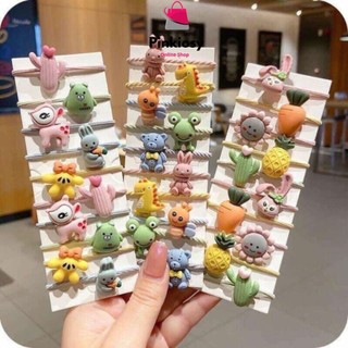 PVN15329 Sét 10 dây chun buộc tóc họa tiết siêu yêu cho bé T2