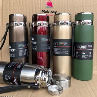 Pvn58497 bình giữ nhiệt inox 304 2 lớp vacuum bottle 800ml, 1000ml