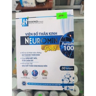 Viên Bổ Thần Kinh NEUROMIN , Giúp giảm đau dây thần kinh, tê bì tay chân , hoa mắt chóng mặt