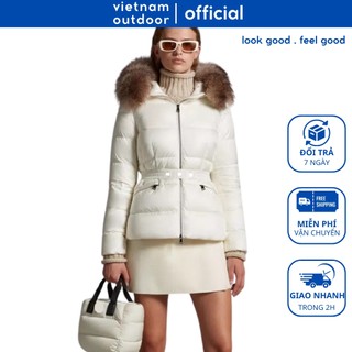 Áo khoác lông vũ măng tô nữ mc boed short down jacket - áo khoác phao cổ áo lông dáng dài cho mùa đông đại hàn
